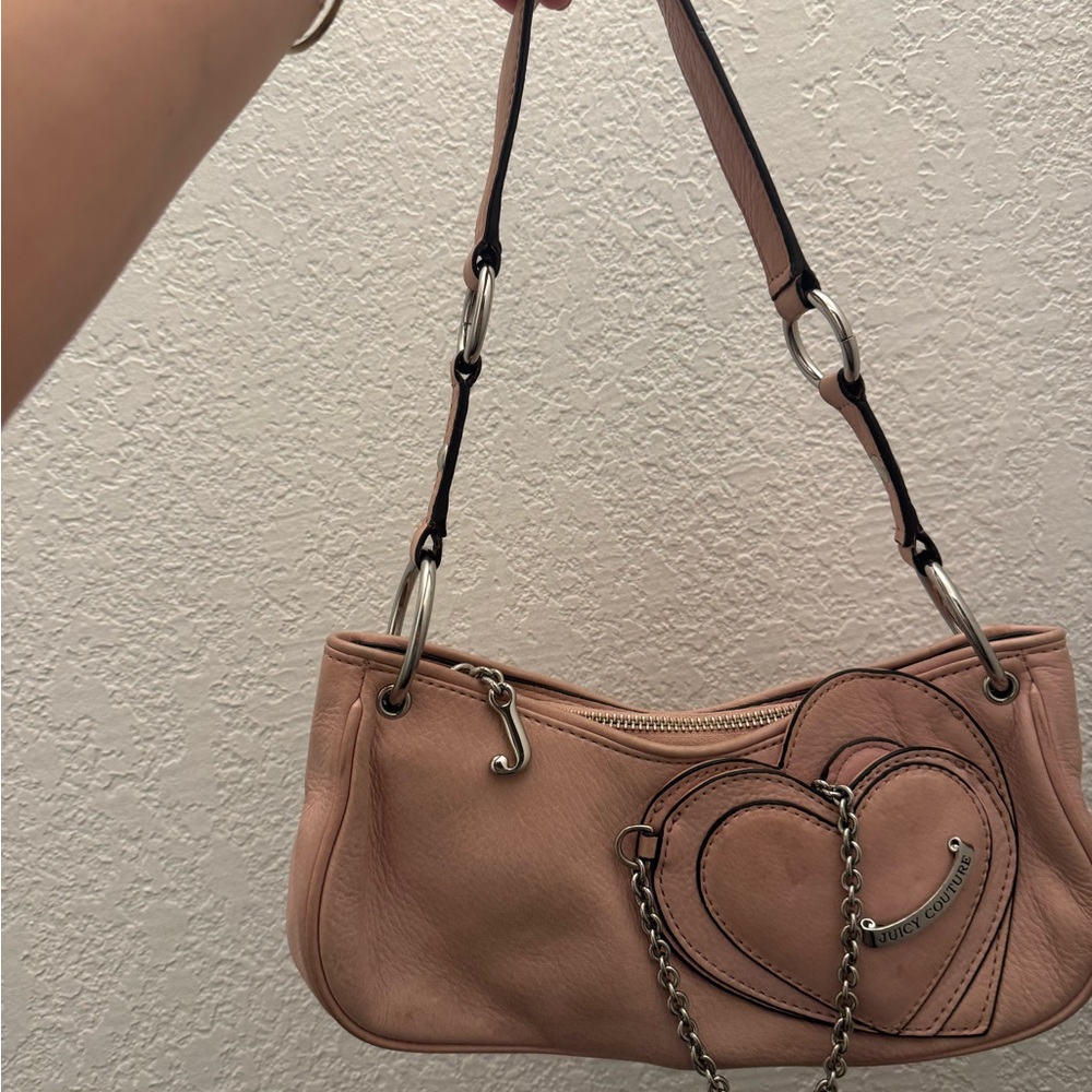 Juicy Couture Blush Heart Detail Shoulder Bag